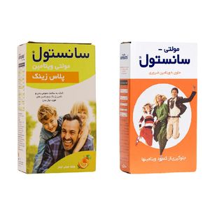 شربت مولتی سانستول   155 میلی لیتر به همراه شربت مولتی سانستول پلاس زینک   155 میلی لیتر
